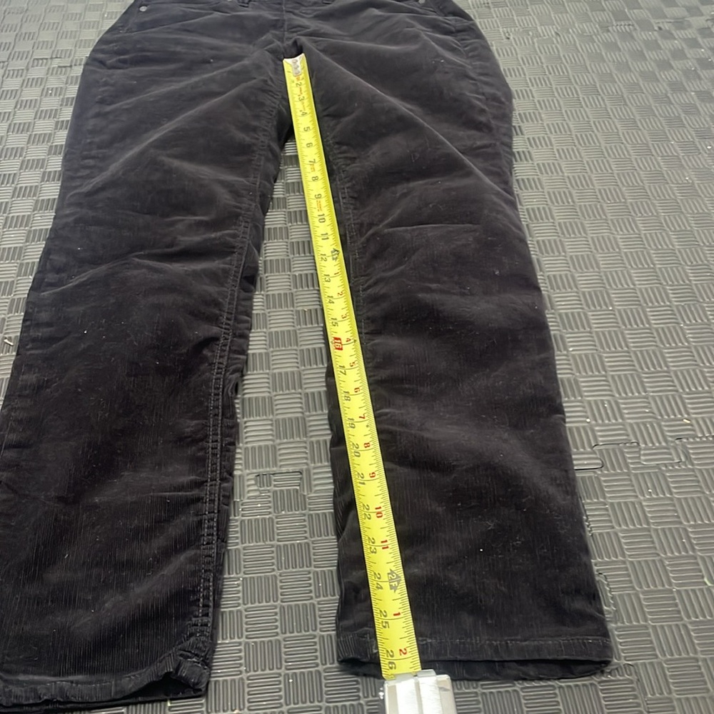 Black corduroy straight curvy size 0p Talbots flawless five pocket petite pants - Picture 8 of 11